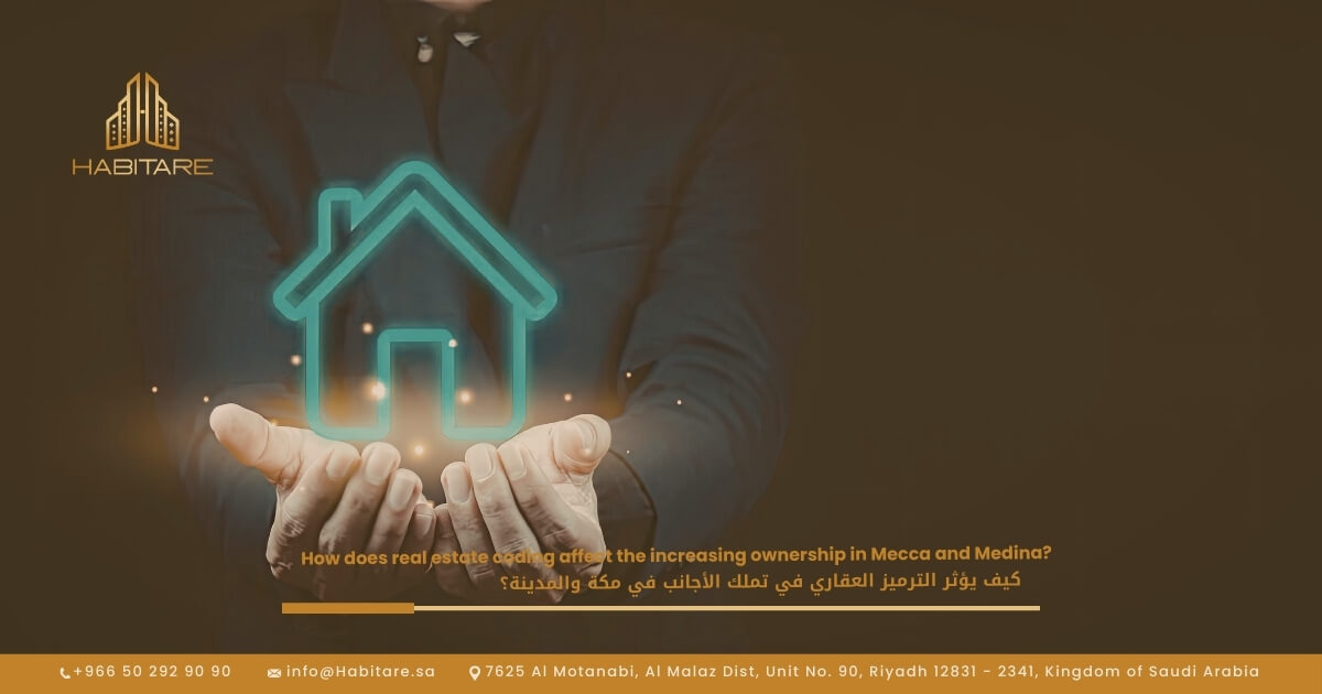 How does real estate coding affect foreign ownership in Mecca and Medina