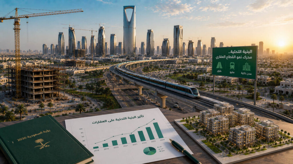 تأثير البنية التحتية على العقارات في السعودية