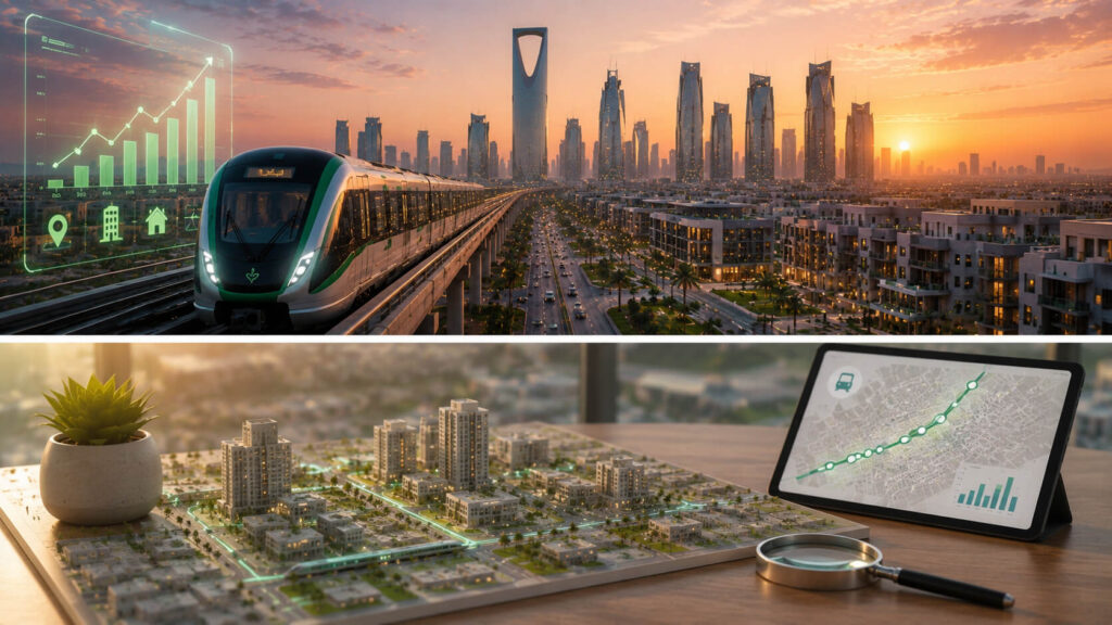 مستقبل الاستثمار العقاري حول مترو الرياض