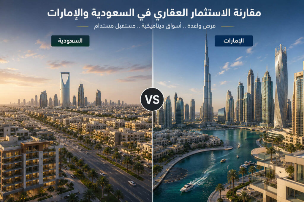 مقارنة الاستثمار العقاري في السعودية والإمارات